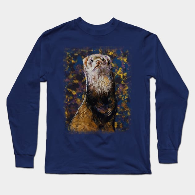 Regal Ferret Long Sleeve T-Shirt by creese